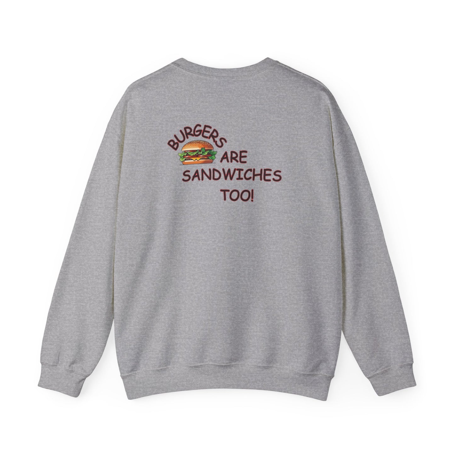 Casual Foodie Crewneck Sweatshirt - Perfect for Burgers Lovers, Comfy Everyday Wear, Great Gift for Foodies, Casual Outings, Fun [...]