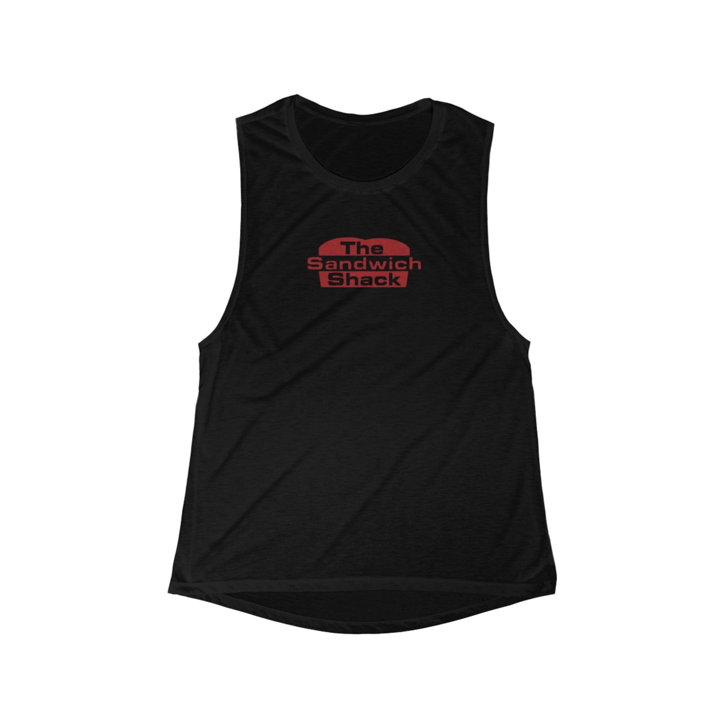 Casual Women's Muscle Tank Top for Food Lovers, The Sandwich Shack Design, Summer Wear, Gift for Foodies, Workout Apparel, Relaxed Fit