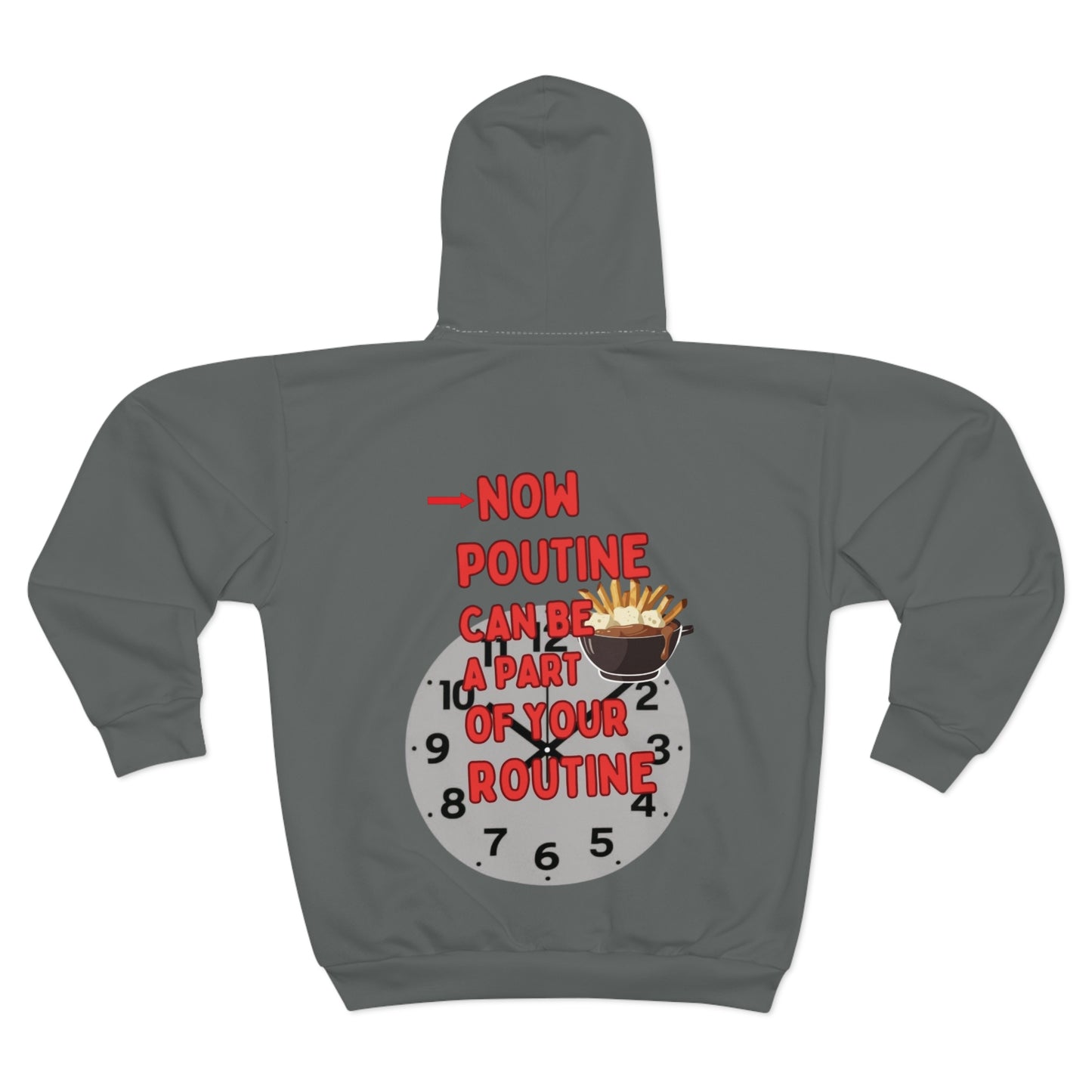 Whimsical Poutine Zip Hoodie | Fun Unisex Sweatshirt, Chill Vibes, Perfect Gift, Everyday Comfort, Food Lover Apparel